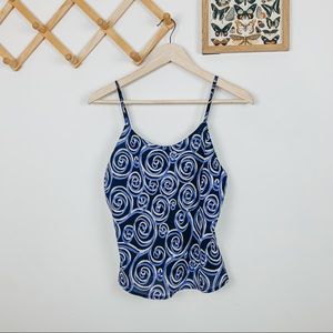 vintage y2k 90’s swirl cami tank top